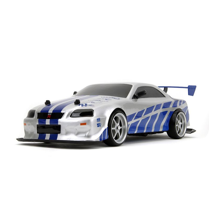 Carro Fast & Furious Nissan Skyline GT-R R/C 2002 Escala 1:10 Color Plateado