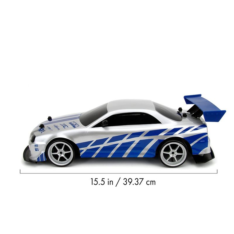 Carro Fast & Furious Nissan Skyline GT-R R/C 2002 Escala 1:10 Color Plateado