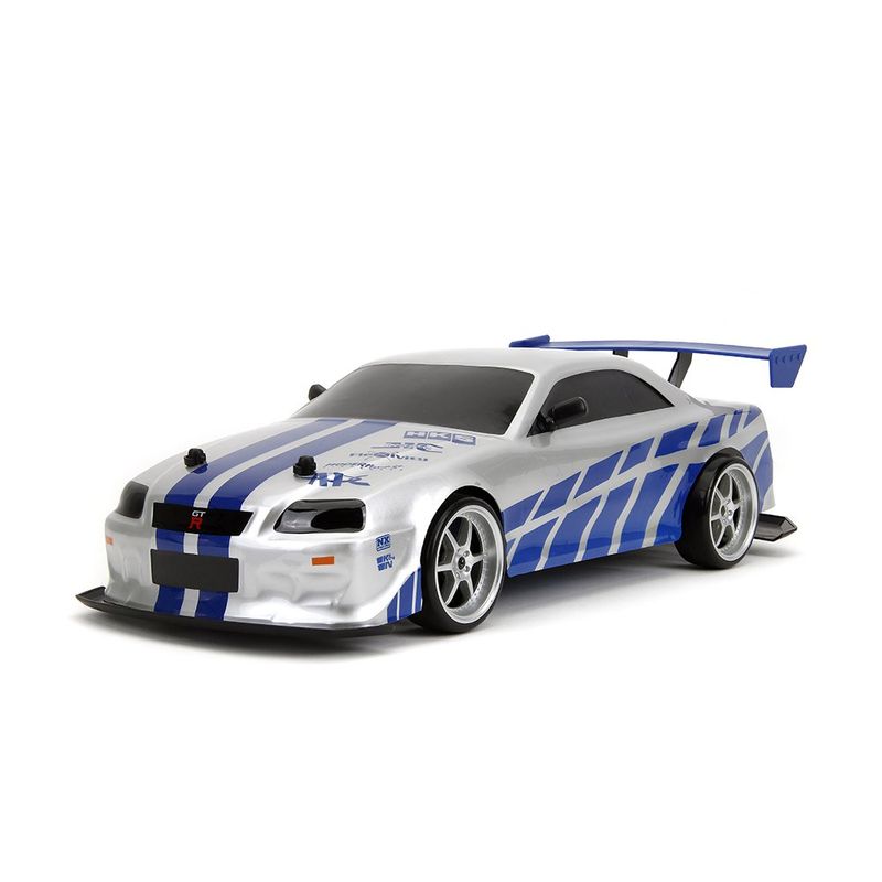 Carro Fast & Furious Nissan Skyline GT-R R/C 2002 Escala 1:10 Color Plateado