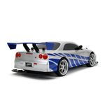 Carro Fast & Furious Nissan Skyline GT-R R/C 2002 Escala 1:10 Color Plateado