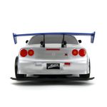 Carro Fast & Furious Nissan Skyline GT-R R/C 2002 Escala 1:10 Color Plateado