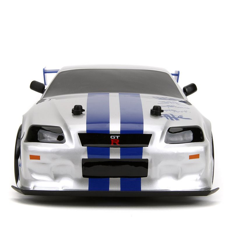Carro Fast & Furious Nissan Skyline GT-R R/C 2002 Escala 1:10 Color Plateado