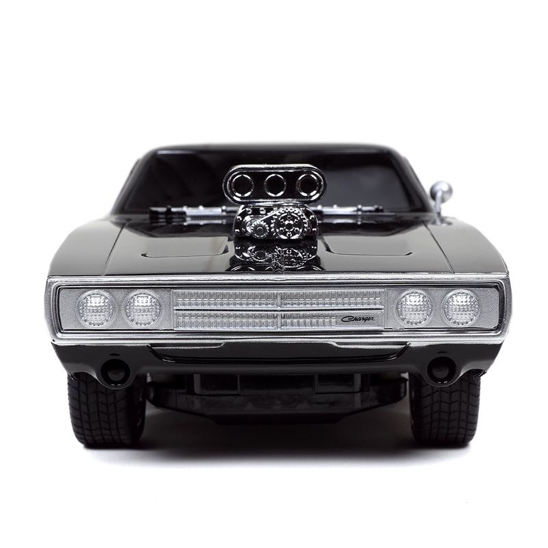 Carro Fast & Furious R/C 1970 Dodge Charger R/T Escala 1:16 Color Negro