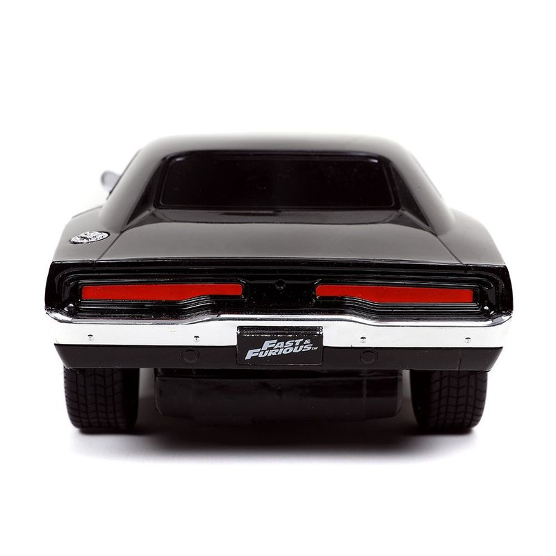 Carro Fast & Furious R/C 1970 Dodge Charger R/T Escala 1:16 Color Negro