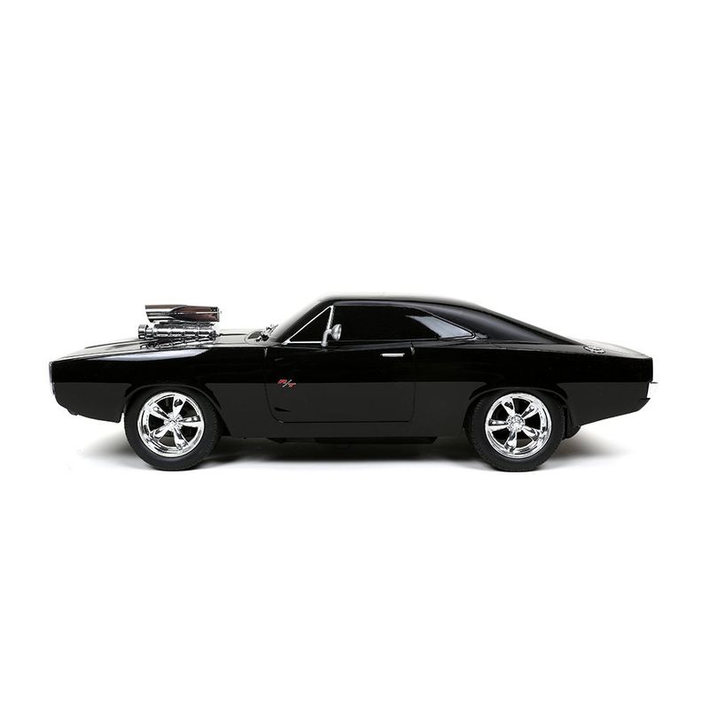 Carro Fast & Furious R/C 1970 Dodge Charger R/T Escala 1:16 Color Negro