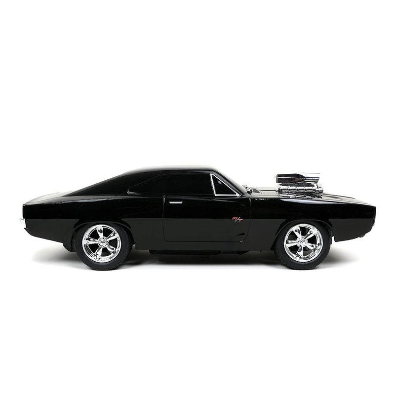 Carro Fast & Furious R/C 1970 Dodge Charger R/T Escala 1:16 Color Negro
