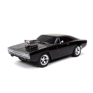 Carro Fast & Furious R/C 1970 Dodge Charger R/T Escala 1:16 Color Negro