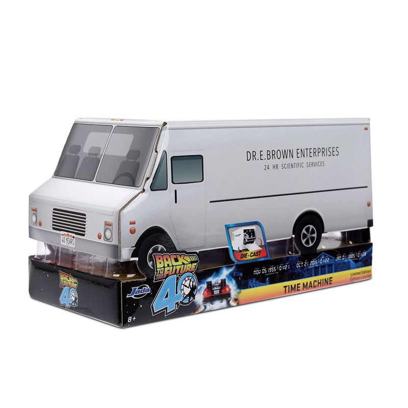 Máquina del Tiempo Back to the Future Die Cast Escala 1:32 Color Blanco