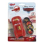 Carro Lanza Discos Disney Pixar Cars Rayo McQueen Color Rojo