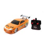 Carro Fast & Furious Toyota Supra R/C de Brian Escala 1:16 Color Naranja