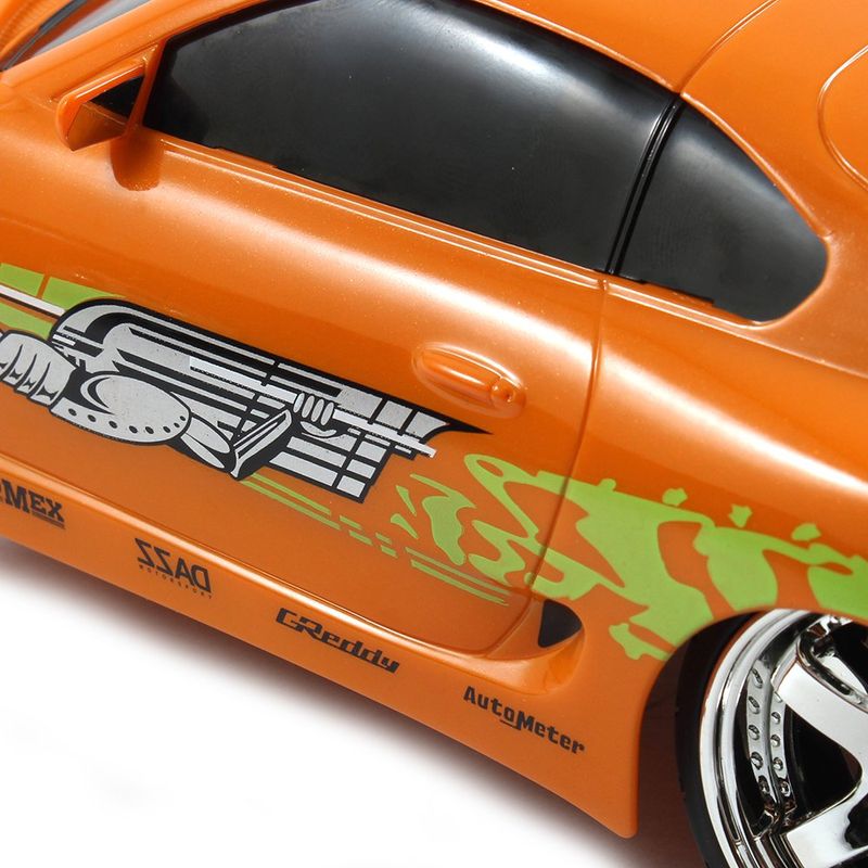 Carro Fast & Furious Toyota Supra R/C de Brian Escala 1:16 Color Naranja