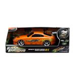Carro Fast & Furious Toyota Supra R/C de Brian Escala 1:16 Color Naranja