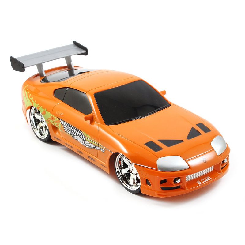 Carro Fast & Furious Toyota Supra R/C de Brian Escala 1:16 Color Naranja