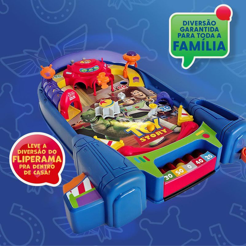 Juego de Mesa Pinball Toy Story Estilo Arcade Infantil Multicolor