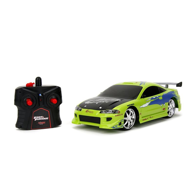 Carro Fast & Furious R/C 1995 Mitsubishi Eclipse Escala 1:16 Color Verde
