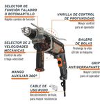 Rotomartillo Industrial De 1/2 Plg 900 W - Truper