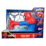 Juguete Lanzador de Discos Infantil Diseño Spider-Man Marvel Color Rojo y Azul