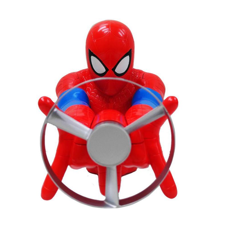Juguete Lanzador de Discos Infantil Diseño Spider-Man Marvel Color Rojo y Azul