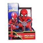 Juguete Lanzador de Discos Infantil Diseño Spider-Man Marvel Color Rojo y Azul