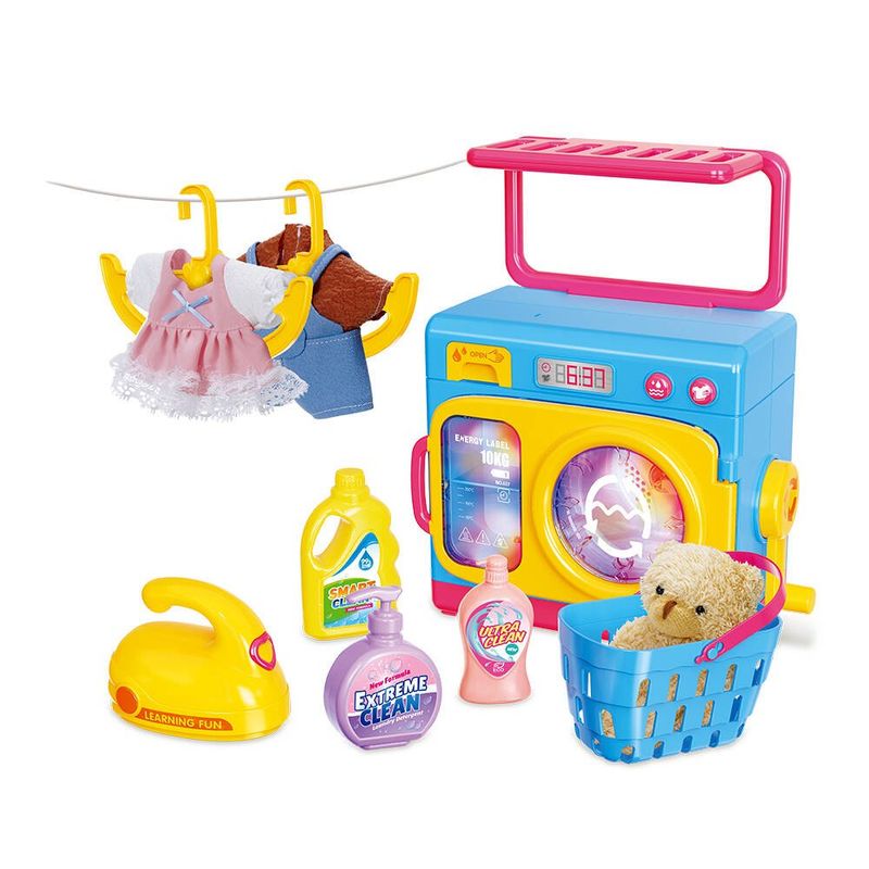 Lavadora de Juguete Magical Laundry con Accesorios y Luz Multicolor