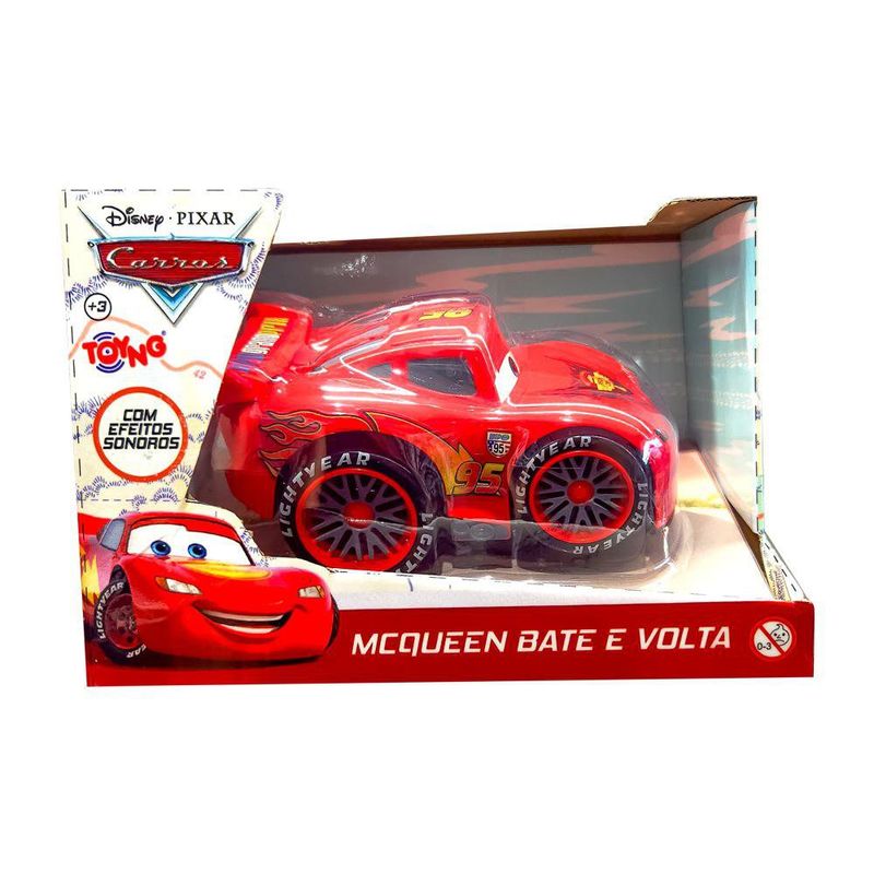 Carro Bate y Vuelve Rayo McQueen Cars Disney Pixar