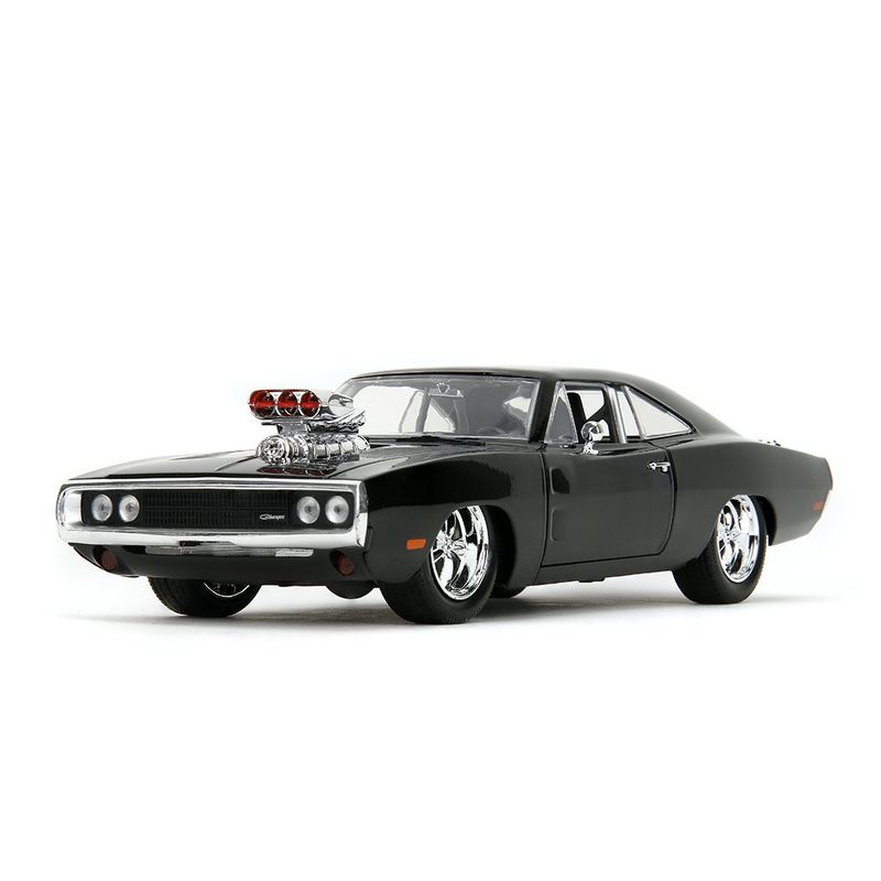 Carro Fast & Furious FF1 1970 Dodge Charger Die Cast de Colección Color Negro