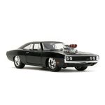 Carro Fast & Furious FF1 1970 Dodge Charger Die Cast de Colección Color Negro