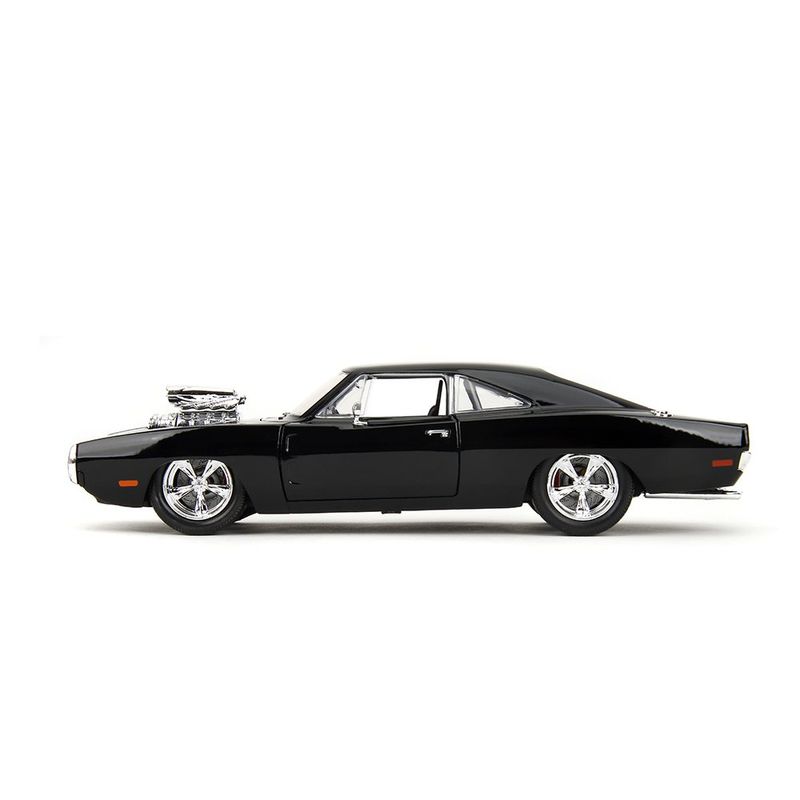 Carro Fast & Furious FF1 1970 Dodge Charger Die Cast de Colección Color Negro