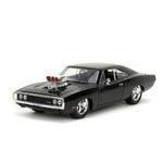Carro Fast & Furious FF1 1970 Dodge Charger Die Cast de Colección Color Negro