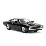 Carro Fast & Furious FF1 1970 Dodge Charger Die Cast de Colección Color Negro