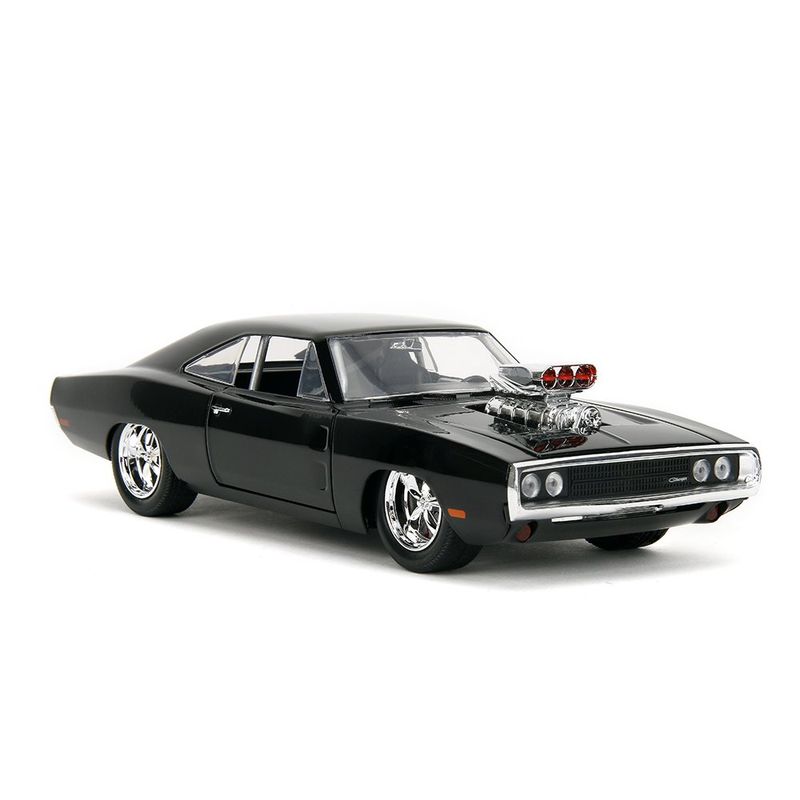 Carro Fast & Furious FF1 1970 Dodge Charger Die Cast de Colección Color Negro