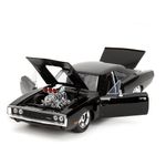 Carro Fast & Furious FF1 1970 Dodge Charger Die Cast de Colección Color Negro