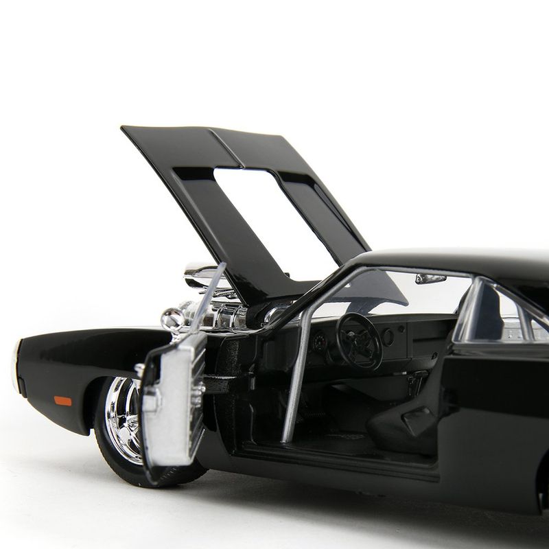 Carro Fast & Furious FF1 1970 Dodge Charger Die Cast de Colección Color Negro