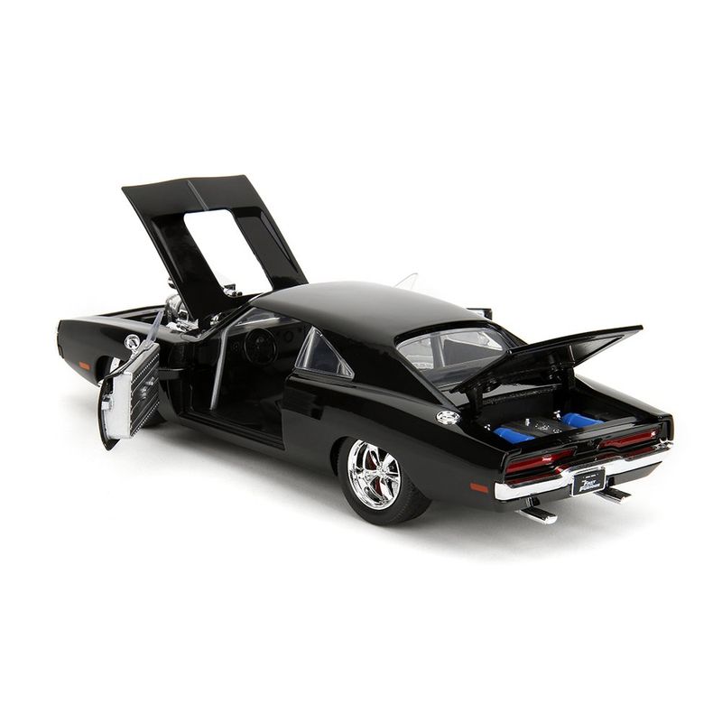 Carro Fast & Furious FF1 1970 Dodge Charger Die Cast de Colección Color Negro