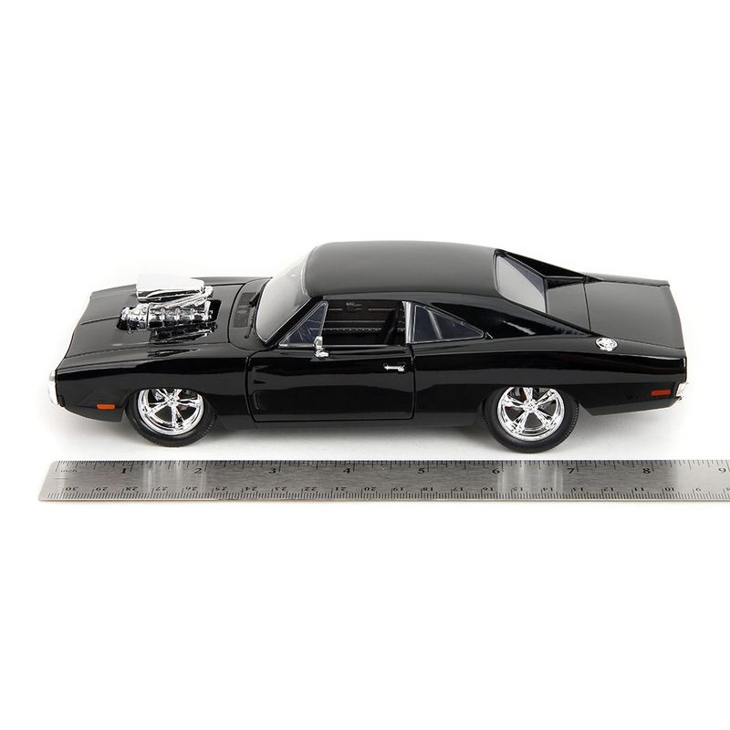 Carro Fast & Furious FF1 1970 Dodge Charger Die Cast de Colección Color Negro