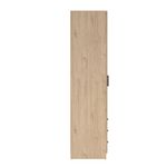 Armario Sprint Roble de 2 Puertas y 3 Gavetas para Dormitorio de 98.5 x 49.8 x 200.4 cm