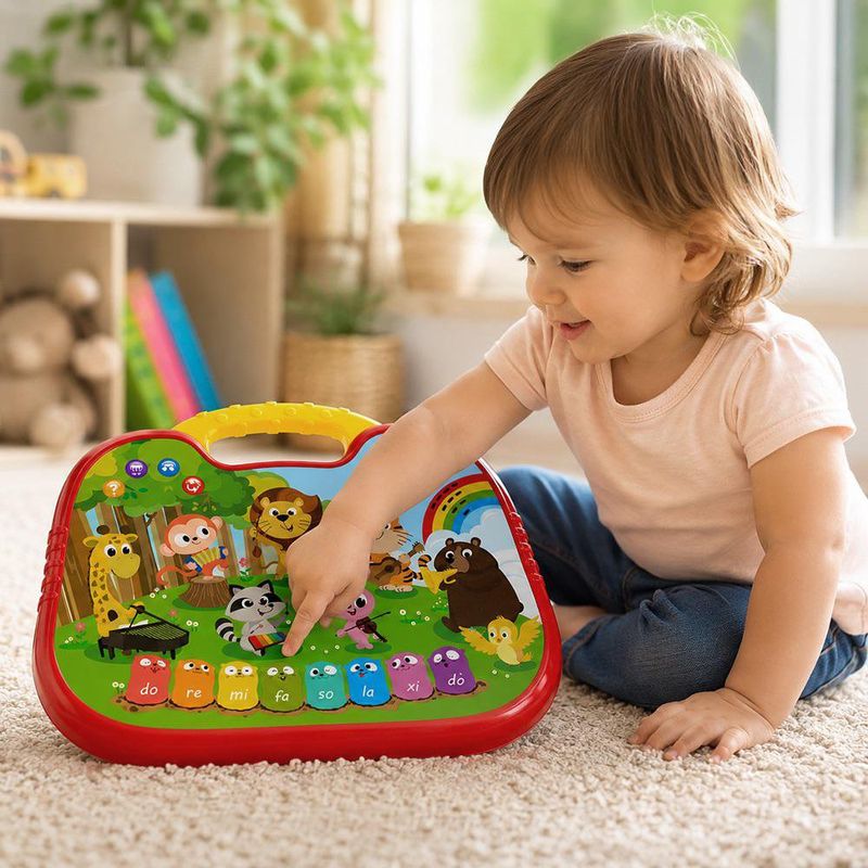 Tablet Interactiva Learning Fun Lectura de Animales con Luz y Sonido Multicolor