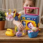 Lavadora de Juguete Magical Laundry con Accesorios y Luz Multicolor