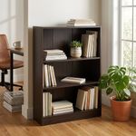 Librera de 3 Estantes para Libros y Decoración 60 x 23.6 x 90 cm Café Oscuro