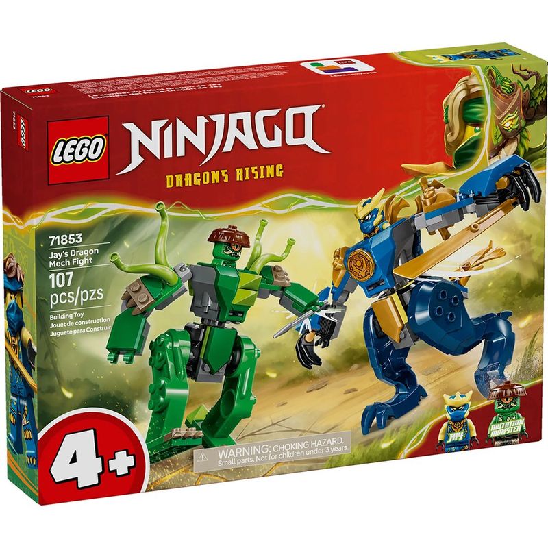 LEGO NINJAGO Batalla del Dragón Mech de Jay de 107 Piezas