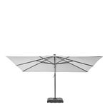 Sombrilla Banana Sonora II LED Solar Rectangular para Exterior 282 x 391 cm Blanca