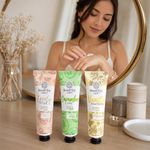 Set de Cremas Hidratantes para Manos de 50 mL Aroma Vainilla, Pepino y Lovely Fruit