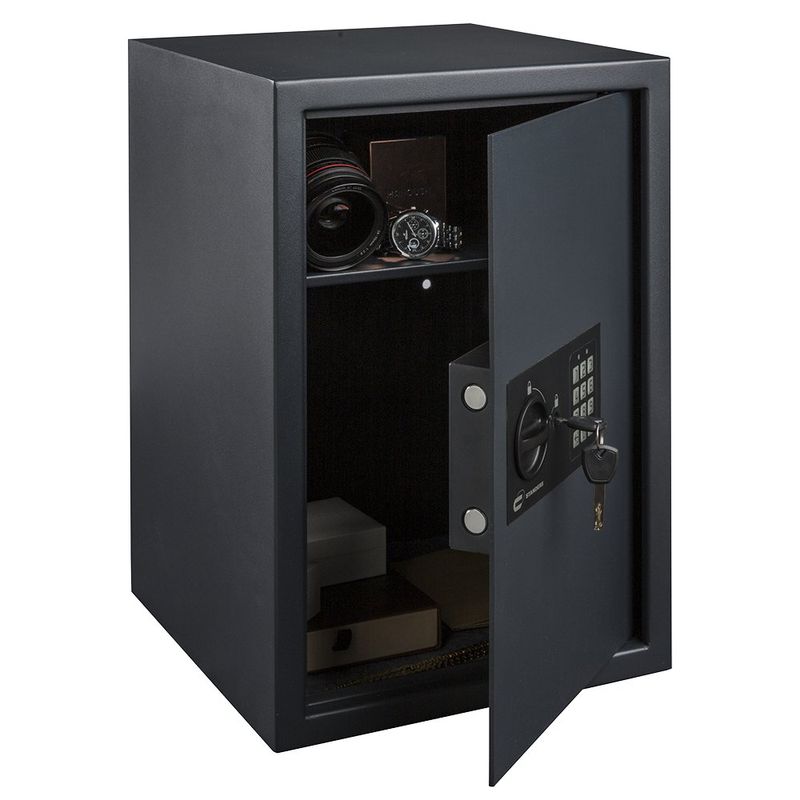 Caja Fuerte con Cerradura Electrónica y Llave de 50 x 35 cm