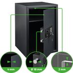 Caja Fuerte con Cerradura Electrónica y Llave de 50 x 35 cm