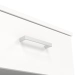 Mesa de Noche Space Blanca con 1 Gaveta y Compartimiento Abierto de 38 x 36 x 48 cm
