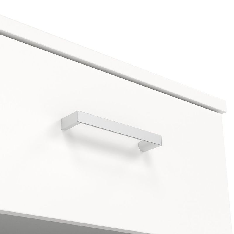 Mesa de Noche Space Blanca con 1 Gaveta y Compartimiento Abierto de 38 x 36 x 48 cm