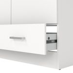 Armario Space Blanco de 2 Puertas y 1 Gaveta para Dormitorio de 79.4 x 35.7 x 170.4 cm