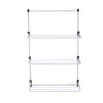 Tendedero de Puerta Metálico Plegable con 3 Niveles Color Blanco