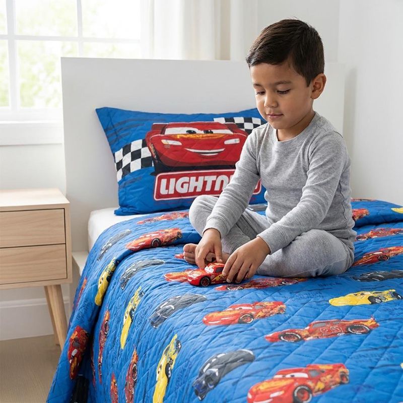 Set de Cubrecama en Microfibra 80 GSM Disney Cars Tamaño Full