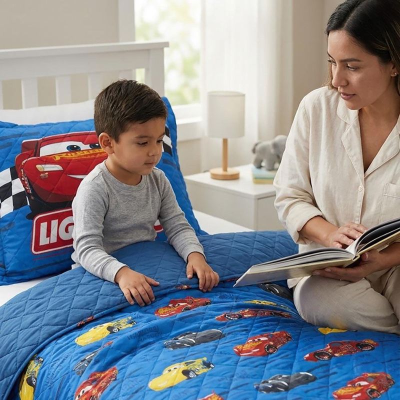 Set de Cubrecama en Microfibra 80 GSM Disney Cars Tamaño Full